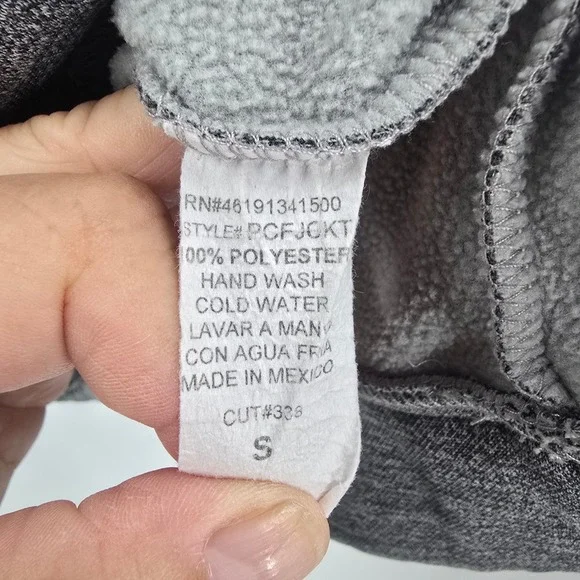 Wear Code Texas Graphic Hoodie Small Gray Space Dye Fleece Sweatshirt - Picture 6 of 7